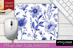 Wildflowers Mouse Pad Sublimation - Summer Floral Mousepad Product Image 1