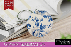 Wildflowers Keychain PNG - Summer Floral Keychain Product Image 1