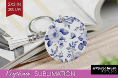 Wildflowers Keychain PNG - Summer Floral Keychain Product Image 1