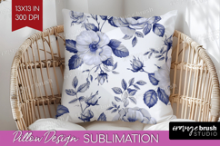 Wildflowers Pillow Sublimation - Summer Floral Pillow Cover Product Image 1