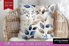 Wildflowers Pillow Sublimation - Summer Floral Pillow Cover Product Image 1