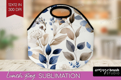 Wildflowers Lunch Bag - Summer Floral Lunch Bug PNG Product Image 1