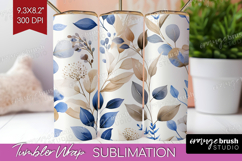 Wildflowers Tumbler Wrap - Summer Floral Tumbler PNG Product Image 1