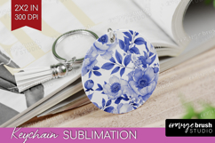 Wildflowers Keychain PNG - Summer Floral Keychain Product Image 1