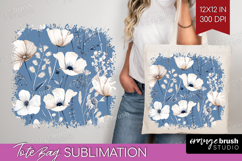 Wildflowers Tote Bag - Summer Floral Tote Bag PNG Product Image 1