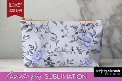 Wildflowers Cosmetic Bag - Summer Floral Makeup Bag PNG Product Image 1