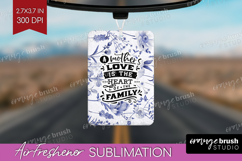 Mothers Day Quote Air Freshener PNG - Blue Flowers PNG Product Image 1