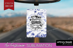 Mothers Day Quote Air Freshener PNG - Blue Flowers PNG Product Image 1