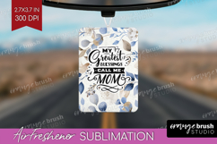 Mothers Day Quote Air Freshener PNG - Blue Flowers PNG Product Image 1