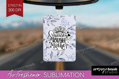 Mothers Day Quote Air Freshener PNG - Blue Flowers PNG Product Image 1