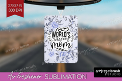 Mothers Day Quote Air Freshener PNG - Blue Flowers PNG Product Image 1