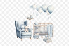 Blue Pastel Nursery Sublimation Clipart Product Image 3