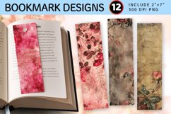 Rose Spells PNG Bookmark Sublimation Design Product Image 1