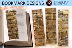 Gold Brick PNG Bookmark Sublimation Design Product Image 1