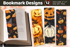 Happy Hallothanksmas PNG Bookmark Sublimation Designs Product Image 1