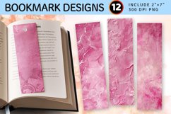 Luxury Pink PNG Bookmark Sublimation Design Product Image 1