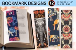 Elephant Echoes PNG Bookmark Sublimation Design Product Image 1
