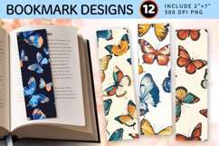 Gales Butterflies PNG Bookmark Sublimation Design Product Image 1