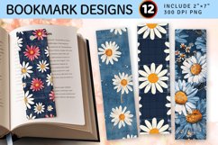 Bloom Swatches Denim PNG Bookmark Sublimation Des Product Image 1