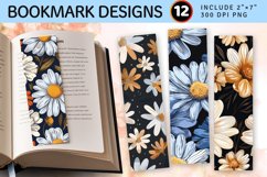 Daisy Boho PNG Bookmark Sublimation Design Product Image 1