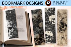 Skull Web PNG Bookmark Sublimation Design Product Image 1