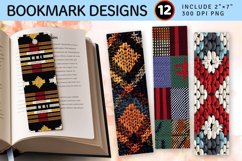 Crochet Knitted Plaid PNG Bookmark Sublimation Designs Product Image 1