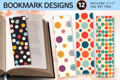 Polka Dots PNG Bookmark Sublimation Design Product Image 1