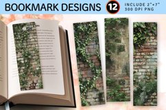 Overgrown Brick PNG Bookmark Sublimation Design Product Image 1