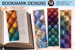 Luxury Rainbow Diamond Tufted PNG Bookmark Sublimation Des Product Image 1