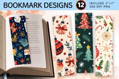 Merry and Bright Christmas PNG Bookmark Sublimation Design Product Image 1