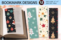 Simple Christmas PNG Bookmark Sublimation Design Product Image 1