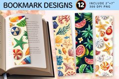 Summer Treasures PNG Bookmark Sublimation Design Product Image 1