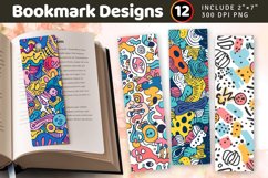 Cute Abstract Doodle PNG Bookmark Sublimation Designs Product Image 1