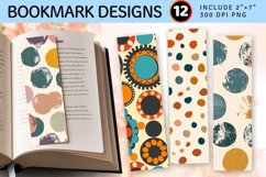 Boho Polka Dots PNG Bookmark Sublimation Designs Product Image 1