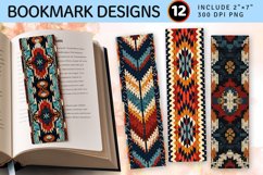 Boho Knitted PNG Bookmark Sublimation Designs Product Image 1