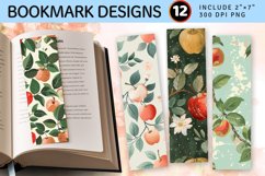 Cottage core Apple Garden PNG Bookmark Sublimation Des Product Image 1