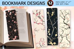 Blossoming Branches PNG Bookmark Sublimation Designs Product Image 1