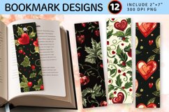 Hollys Hearts PNG Bookmark Sublimation Design Product Image 1