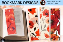 Abstract Poppy PNG Bookmark Sublimation Design Product Image 1
