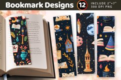 Magical Learning School PNG Bookmark Sublimation Designs Product Image 1