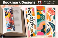 Summer Abstract PNG Bookmark Sublimation Designs Product Image 1