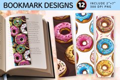 Donuts PNG Bookmark Sublimation Design Product Image 1