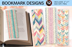 Pastel Knitted PNG Bookmark Sublimation Designs Product Image 1