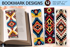 Native American Crochet PNG Bookmark Sublimation Design Product Image 1