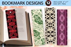 Knitted Lace Fabric Textile PNG Bookmark Sublimation Des Product Image 1