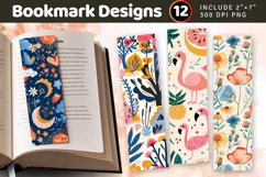 Summer Wonderland PNG Bookmark Sublimation Designs Product Image 1