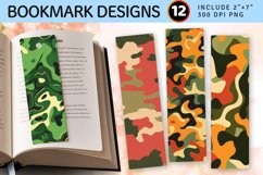 Decorative Camo PNG Bookmark Sublimation Designs Product Image 1