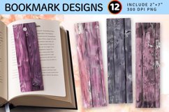 Mauve Wood PNG Bookmark Sublimation Design Product Image 1