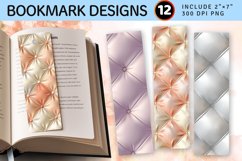 3D Quilted Puff PNG Bookmark Sublimation Designs Product Image 1