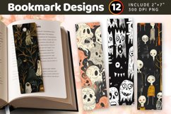 Impish ghouls PNG Bookmark Sublimation Designs Product Image 1